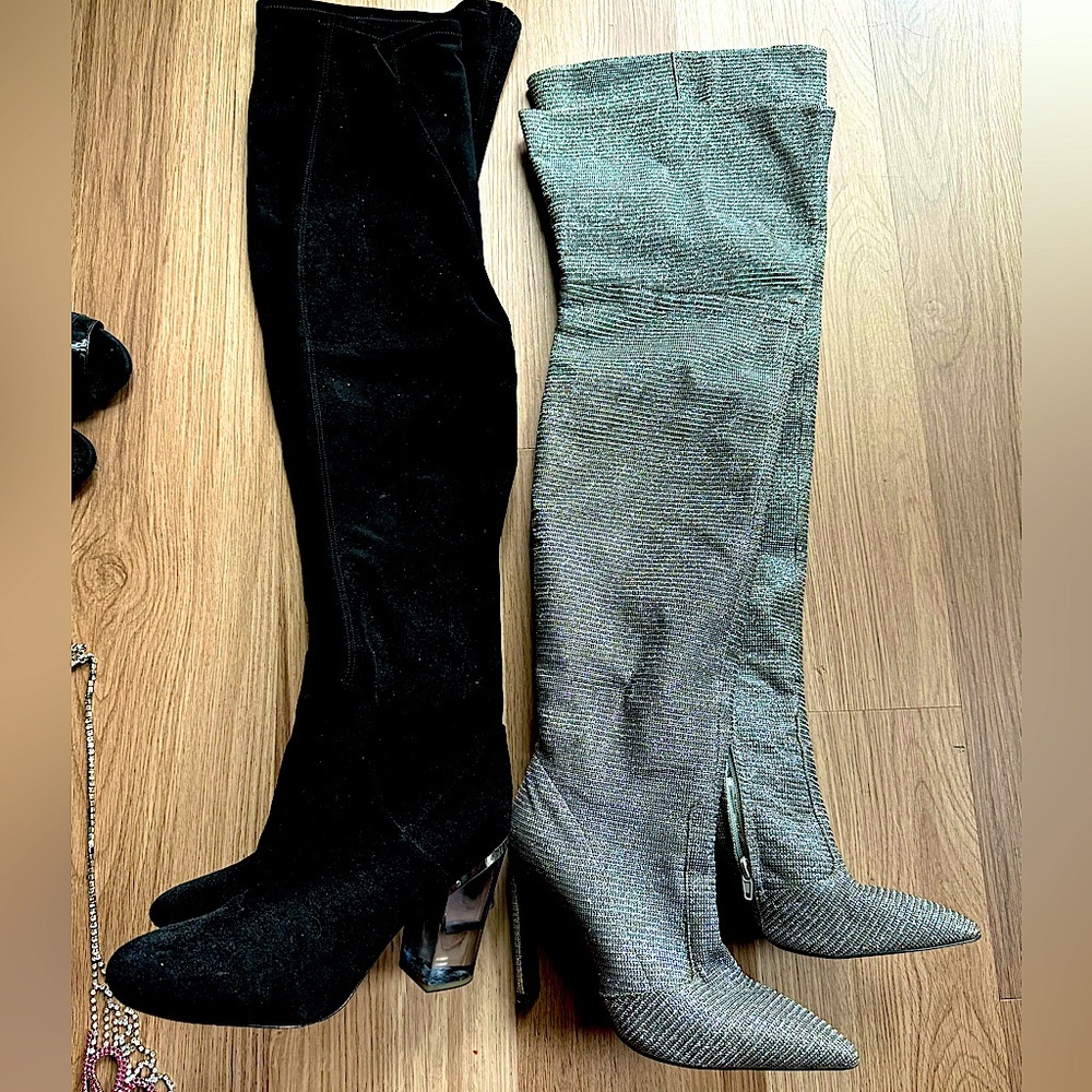 Two Pairs of Over the Knee Boots — House of CB